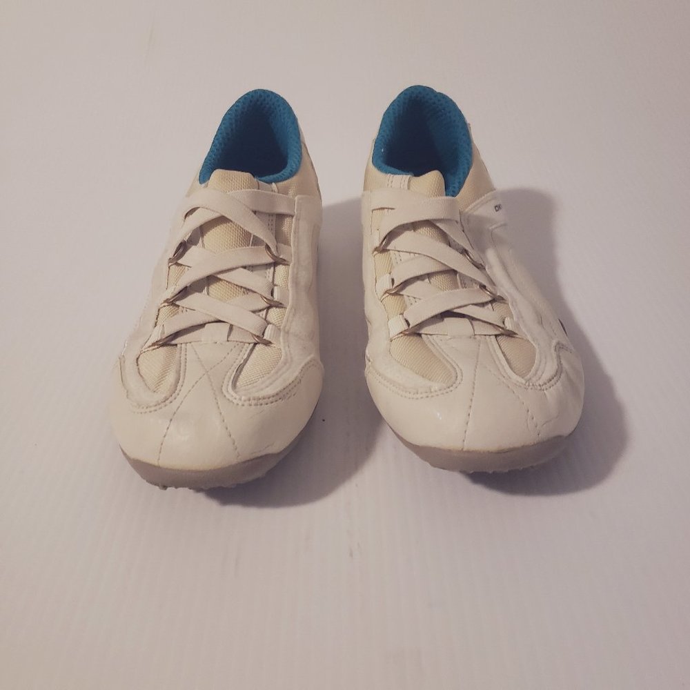 Dkny Slip On Mesh Elastic Cream and Teal Women's 7